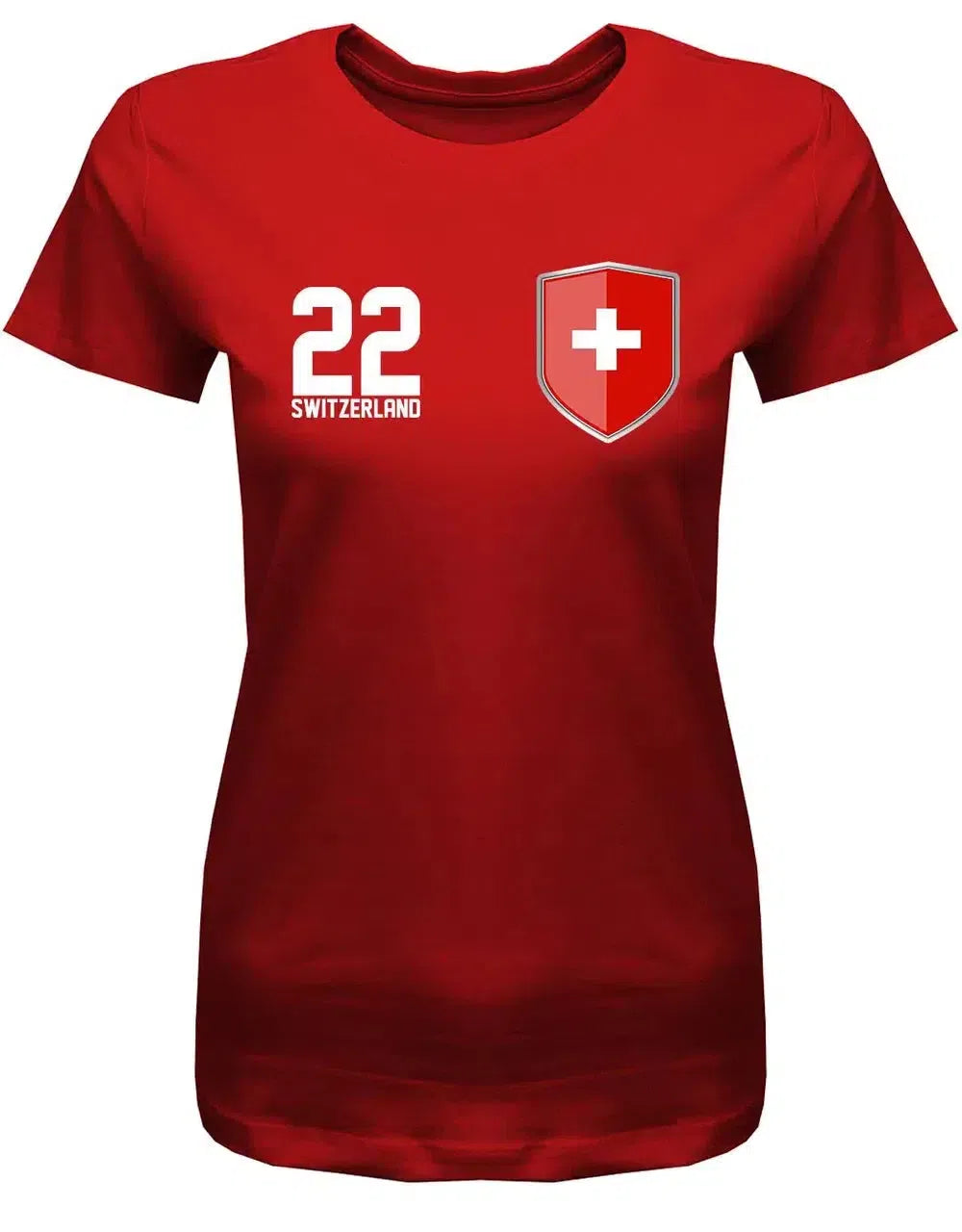 Switzerland 22 Wappen - Schweiz - Fan - Damen T-Shirt