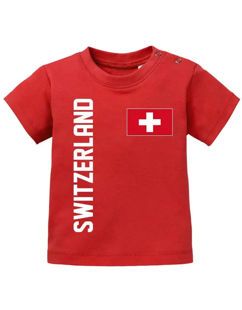 Switzerland Fahne - EM WM - Schweiz Fan - Baby T-Shirt