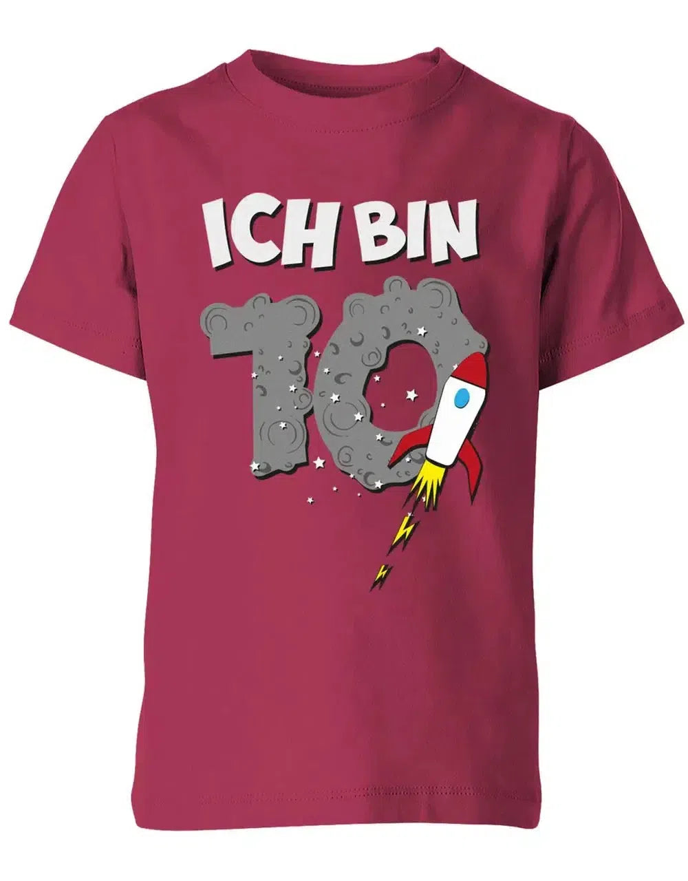 T-Shirt 10 Geburtstag Weltraum Weltall Rakete Astronaut für Junge und Mädchen