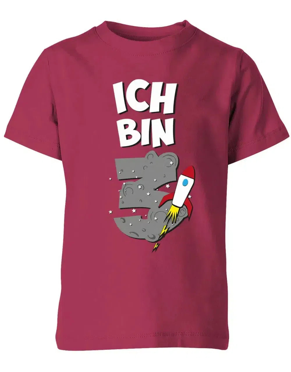 T-Shirt 3 Geburtstag Weltraum Weltall Rakete Astronaut für Junge und Mädchen