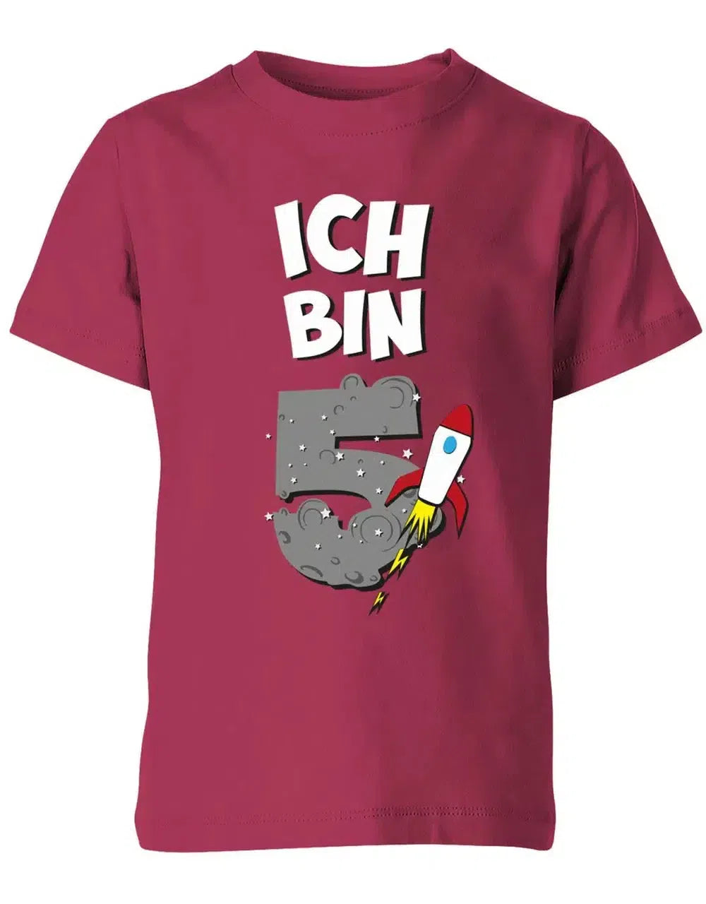 T-Shirt 5 Geburtstag Weltraum Weltall Rakete Astronaut für Junge und Mädchen