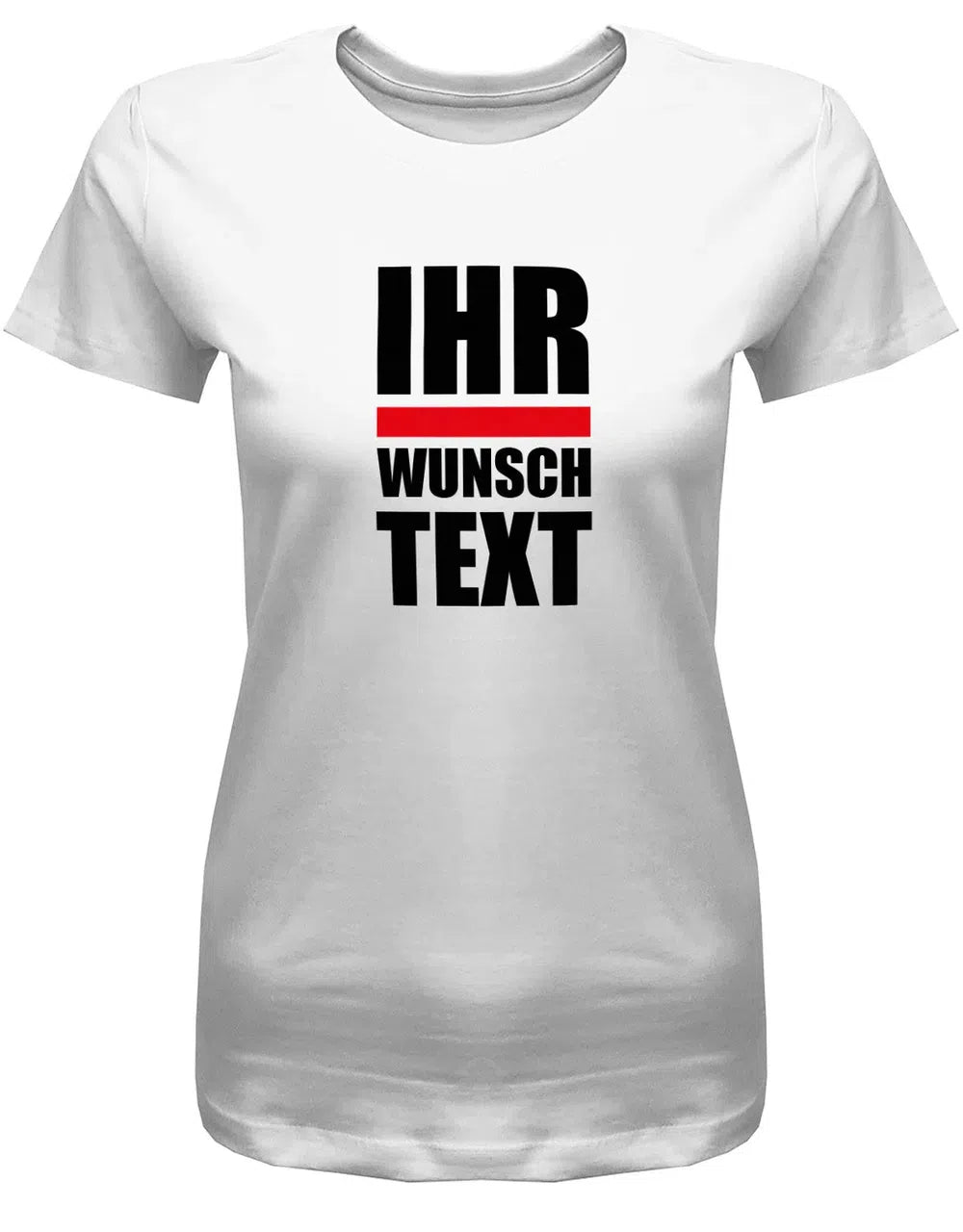 T-Shirt mit Wunschtext Damen - Block Style