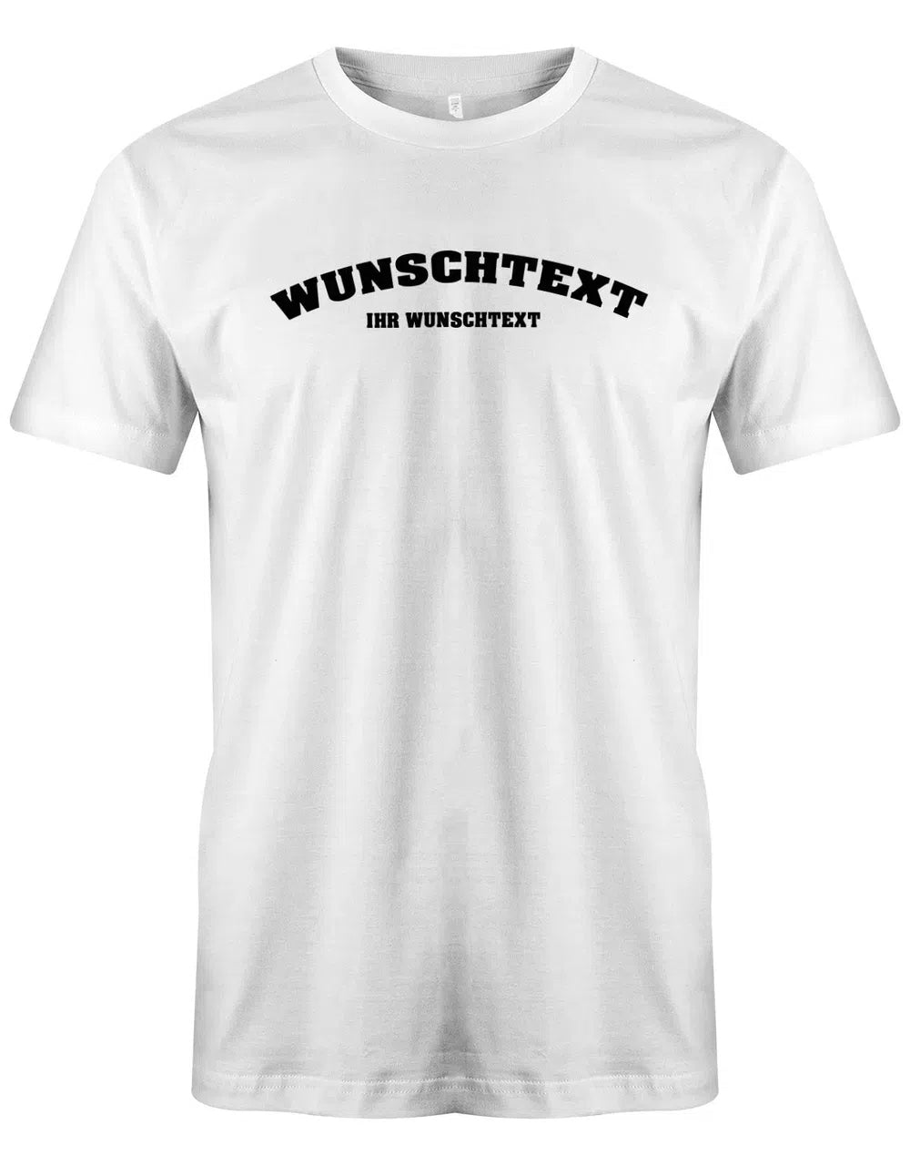 T-Shirt mit Wunschtext Herren - Collage Abgerundet