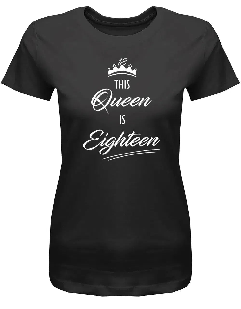 This Queen is eighteen - 18 Geburtstag Shirt Mädchen