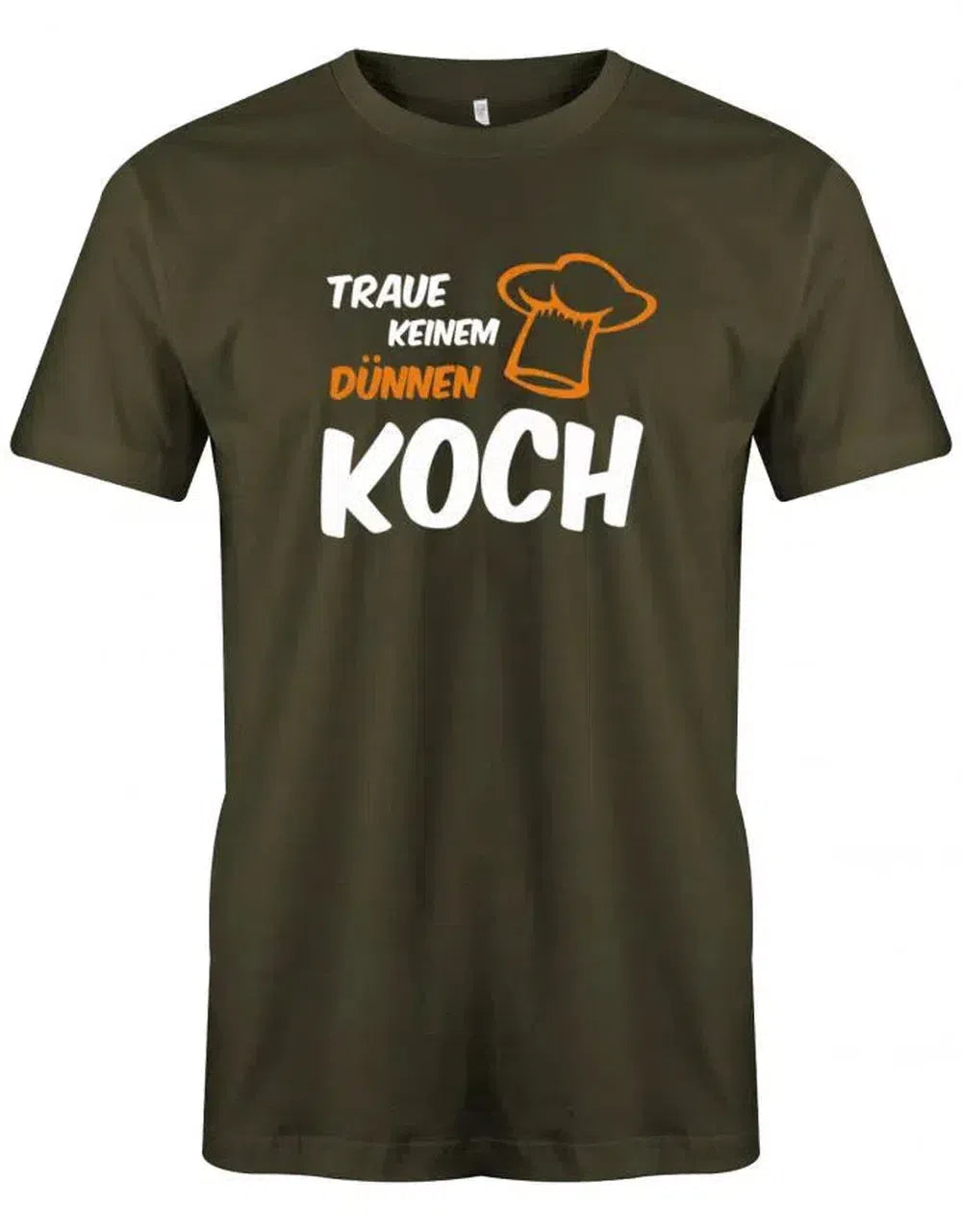 Traue keinem dünnen Koch - grillen - kochen - Herren T-Shirt