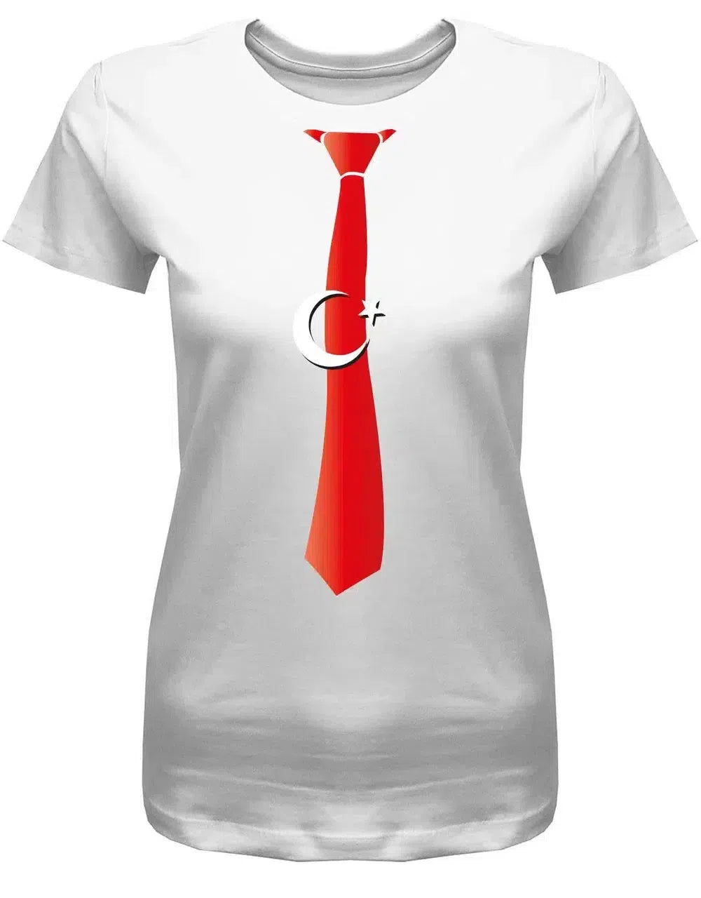 Türkei Krawatte - EM WM - Türkiye - Fan - Damen T-Shirt