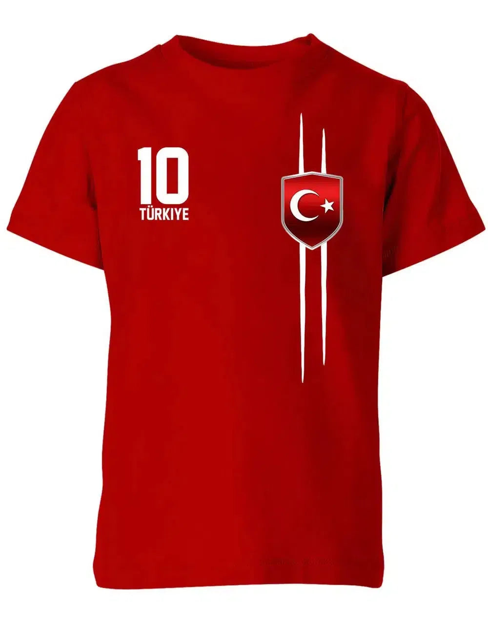 Türkiye 10 Wappen - EM WM - Türkei Fan - Kinder Tshirt
