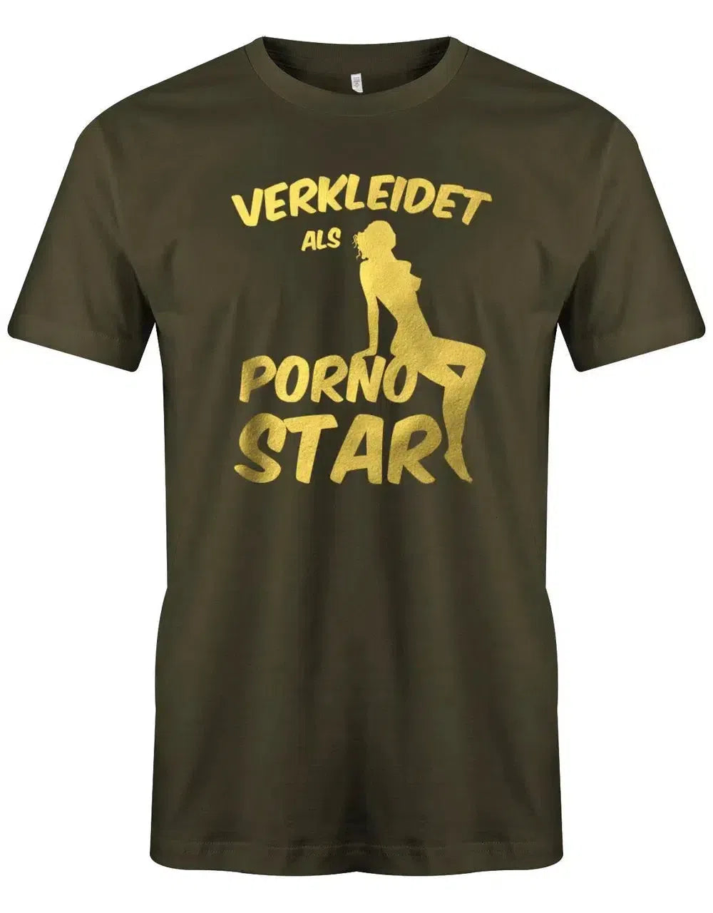 Verkleidet als Pornostar - Karneval - Herren T-Shirt