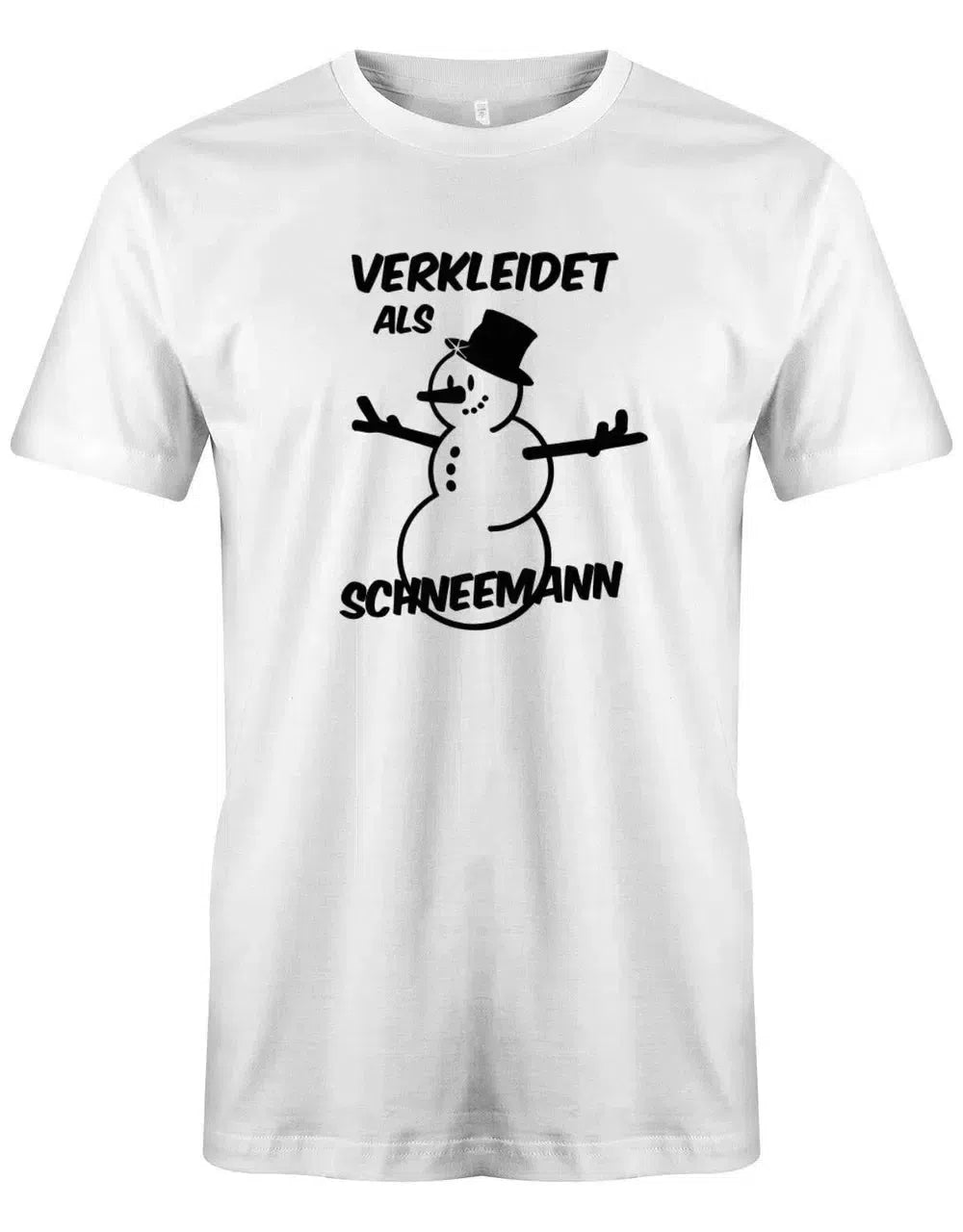 Verkleidet als Schneemann - Karneval - Herren T-Shirt