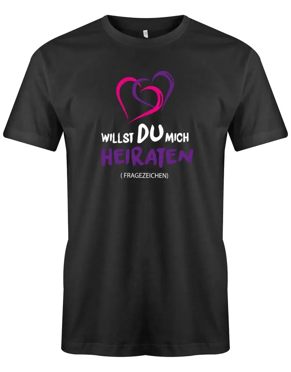 Willst Du mich heiraten Fragezeichen - Verlobung - Herren T-Shirt