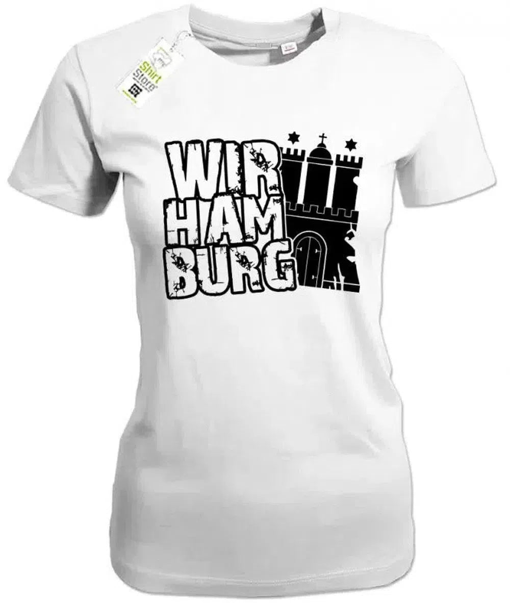 Wir Hamburg - Damen T-Shirt
