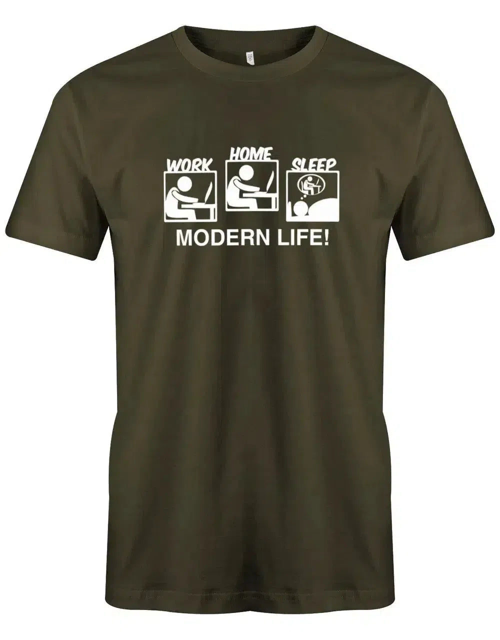 Work Home Sleep - Modern life - Gamer - Herren T-Shirt