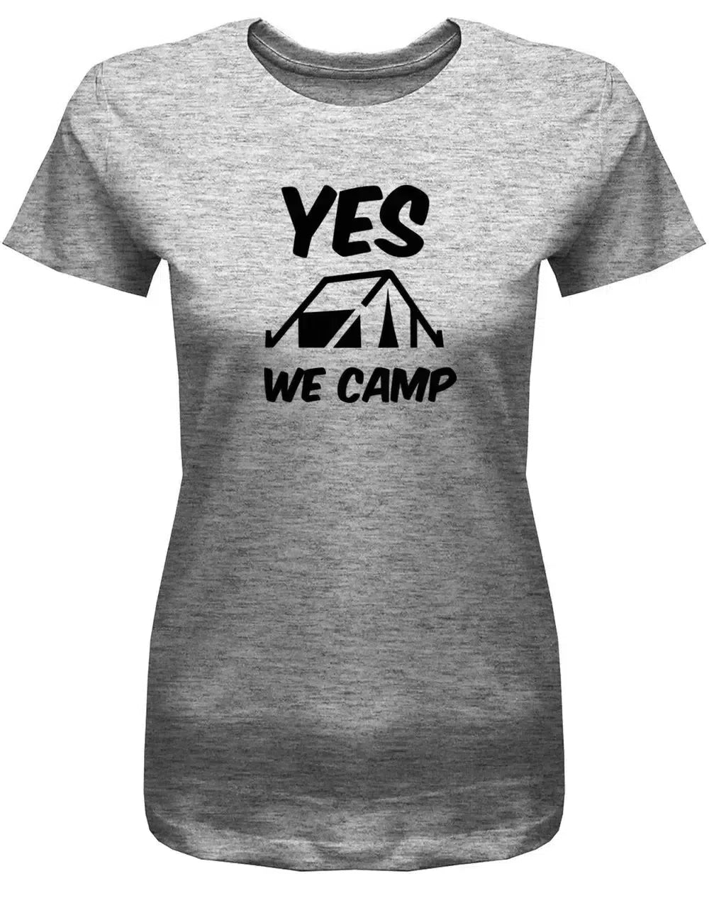 Yes we camp - Damen T-Shirt