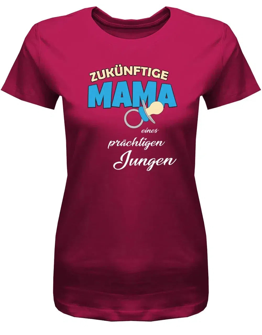 Zukünftige Mama eines prächtigen Jungen - Damen T-Shirt
