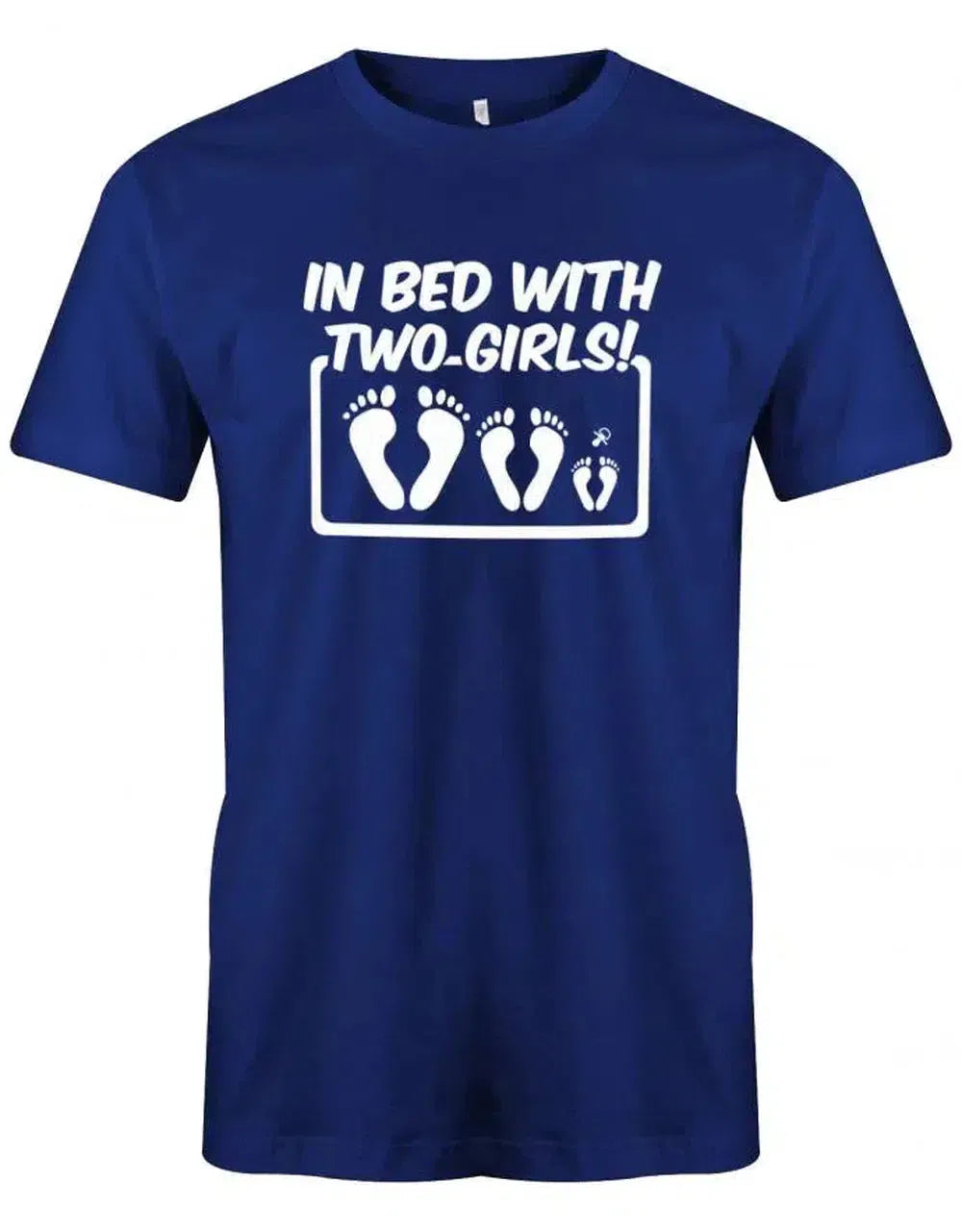 in bed with two girls - Papa - Papa Tochter Shirt Herren