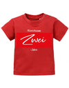 baby-shirt-mit wunschnamen- 2 jahre alt-geburtstags t-shirt kinder 2- baby shirts mit namen rot