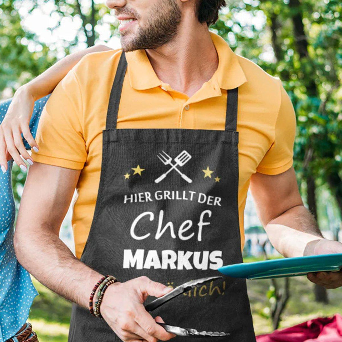 Das perfekte Geschenk für Grillmeister: personalisierte Grillschürzen mit Namen