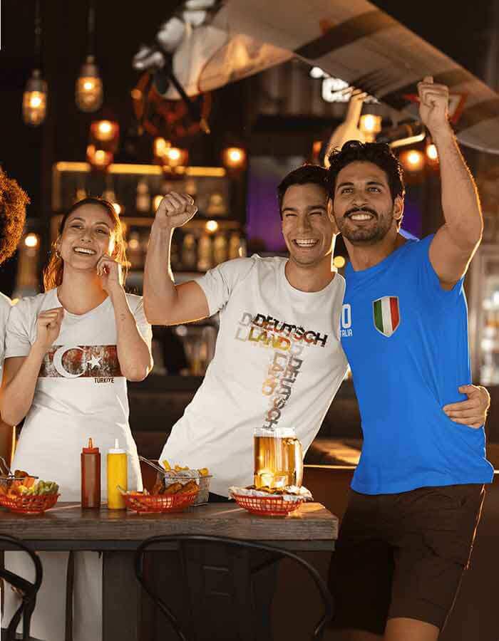 Mitfiebern bei der EM oder WM – T-Shirts für die Fussball Teams!