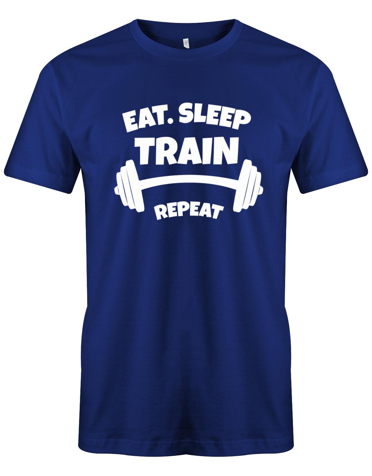 Das t shirt für Fitness freaks und Bodybuilder. Eat, sleep, Train and repeat