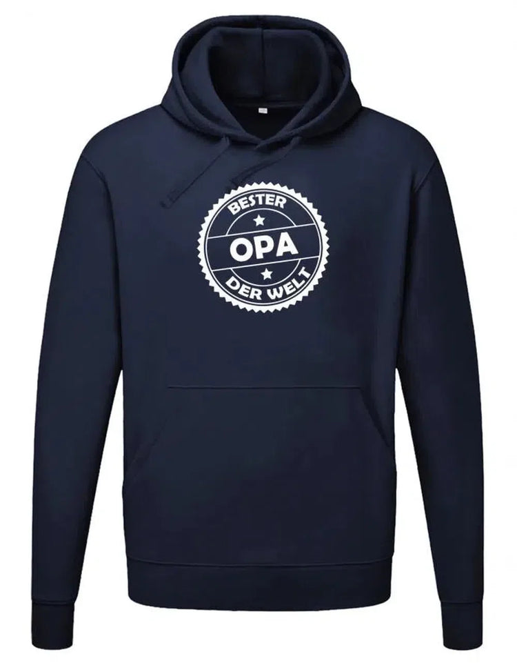 Opa Hoodie - Bester Opa der Welt - Stempel Kronkorken - Geschenk für Opa
