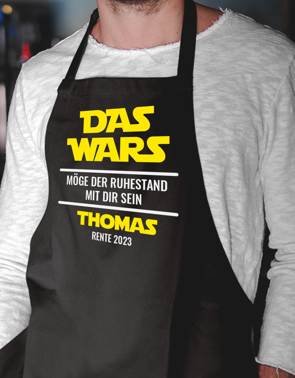 Schürzen personalisiert bedruckt zum geburtstag  oder Geschenk.  Schürze für Hobbyköche, Grillmeister und Backfans