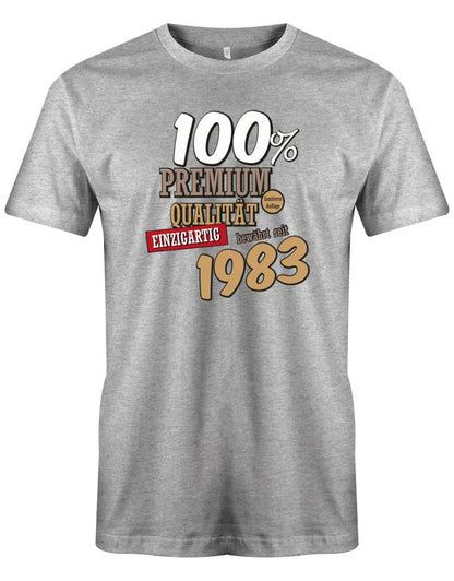 100 Prozent Premium Qualität seit 1983 - Jahrgang 1983 Geschenk Männer Shirt