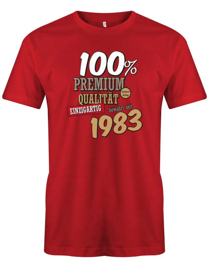 100 Prozent Premium Qualität seit 1983 - Jahrgang 1983 Geschenk Männer Shirt