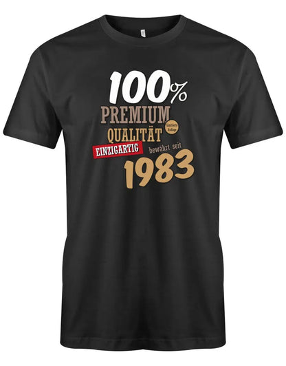 100 Prozent Premium Qualität seit 1983 - Jahrgang 1983 Geschenk Männer Shirt