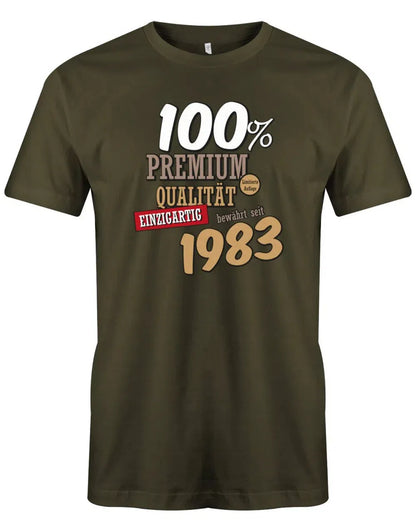 100 Prozent Premium Qualität seit 1983 - Jahrgang 1983 Geschenk Männer Shirt