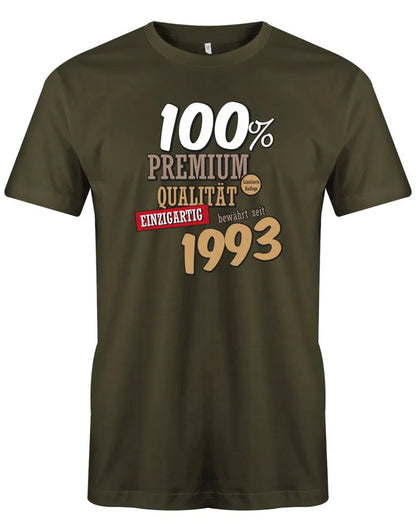 100 Prozent Premium Qualität seit 1993 - Jahrgang 1993 Geschenk Männer Shirt