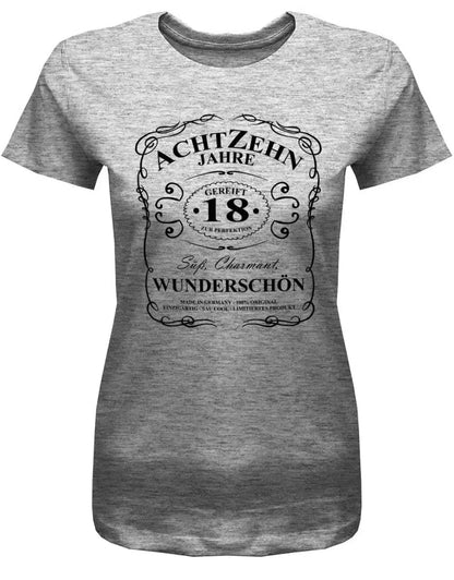 18 Jahre gereift zur Perfektion - 18 Geburtstag Shirt Mädchen