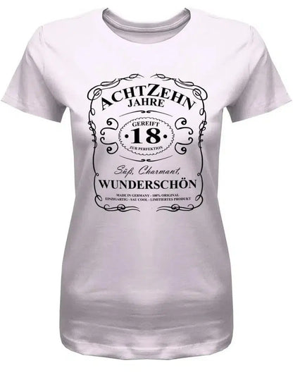 18 Jahre gereift zur Perfektion - 18 Geburtstag Shirt Mädchen