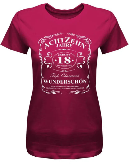 18 Jahre gereift zur Perfektion - 18 Geburtstag Shirt Mädchen