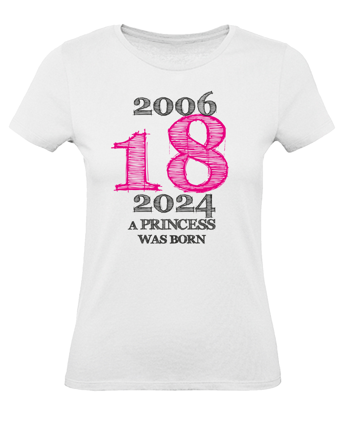 2005 - 2023 - a princess was born - 18 Geburtstag Shirt Mädchen