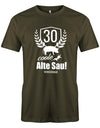 30 Coole Alte Sau mit Wunschname - 30 Geburtstag Männer Shirt - T-Shirt bedrucken mit lustigen Sprüchen bei - myShirtStore