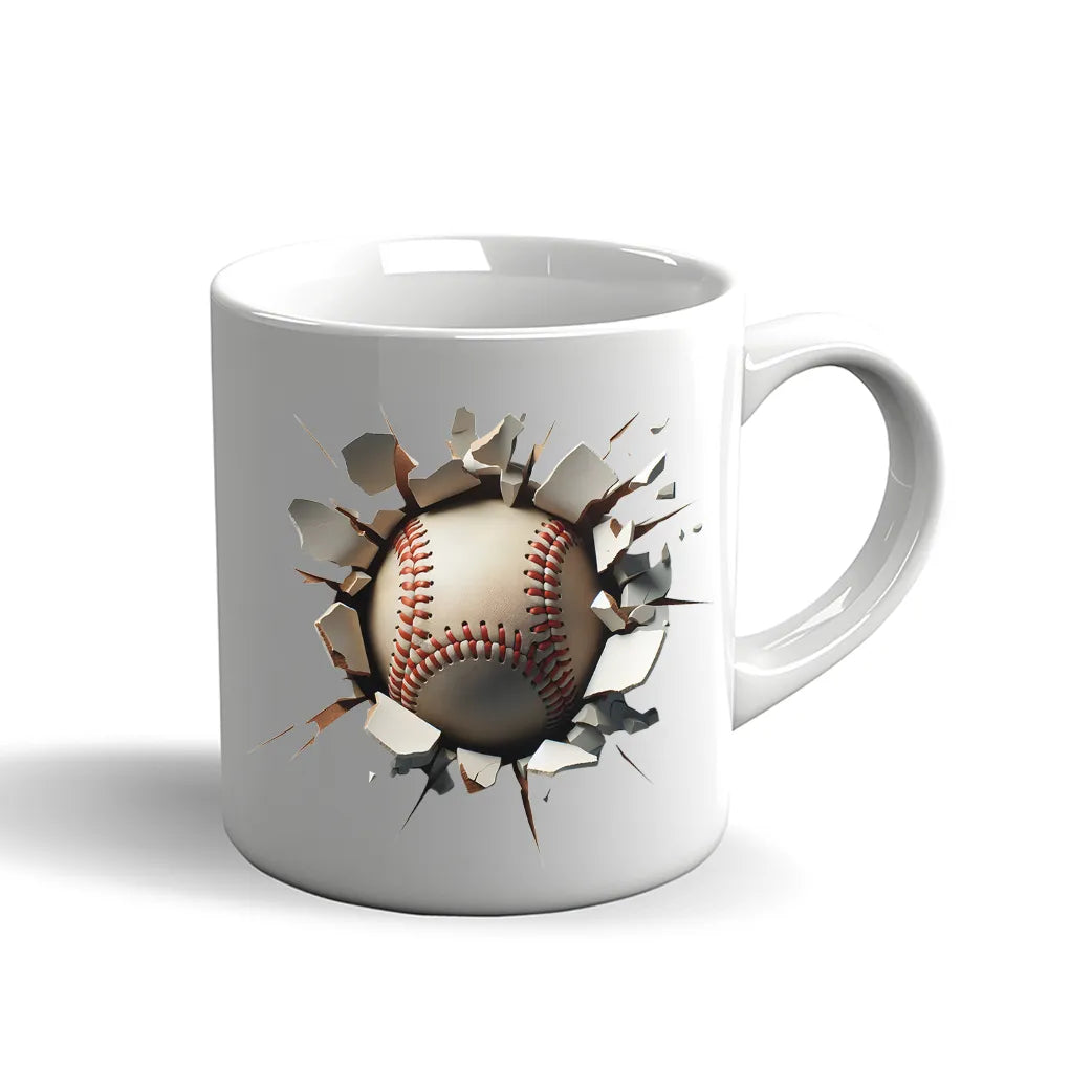 Baseball Tasse – 3D Effekt Design für Sportfans