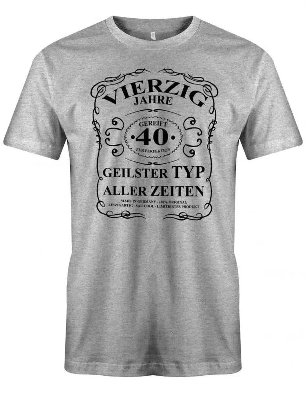 Emaille Tasse „40 Jahre Perfektion“ – 300 Ml, Weiß/schwarz, Personalisierbar, Robust, Für 40. Geburtstag