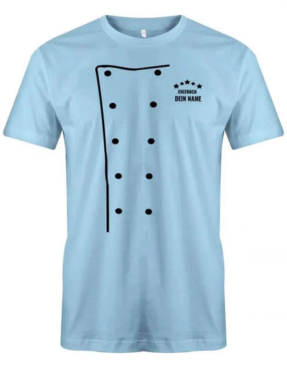 5 Sterne Chefkoch Jacke Design mit Name - grillen - kochen - Herren T-Shirt