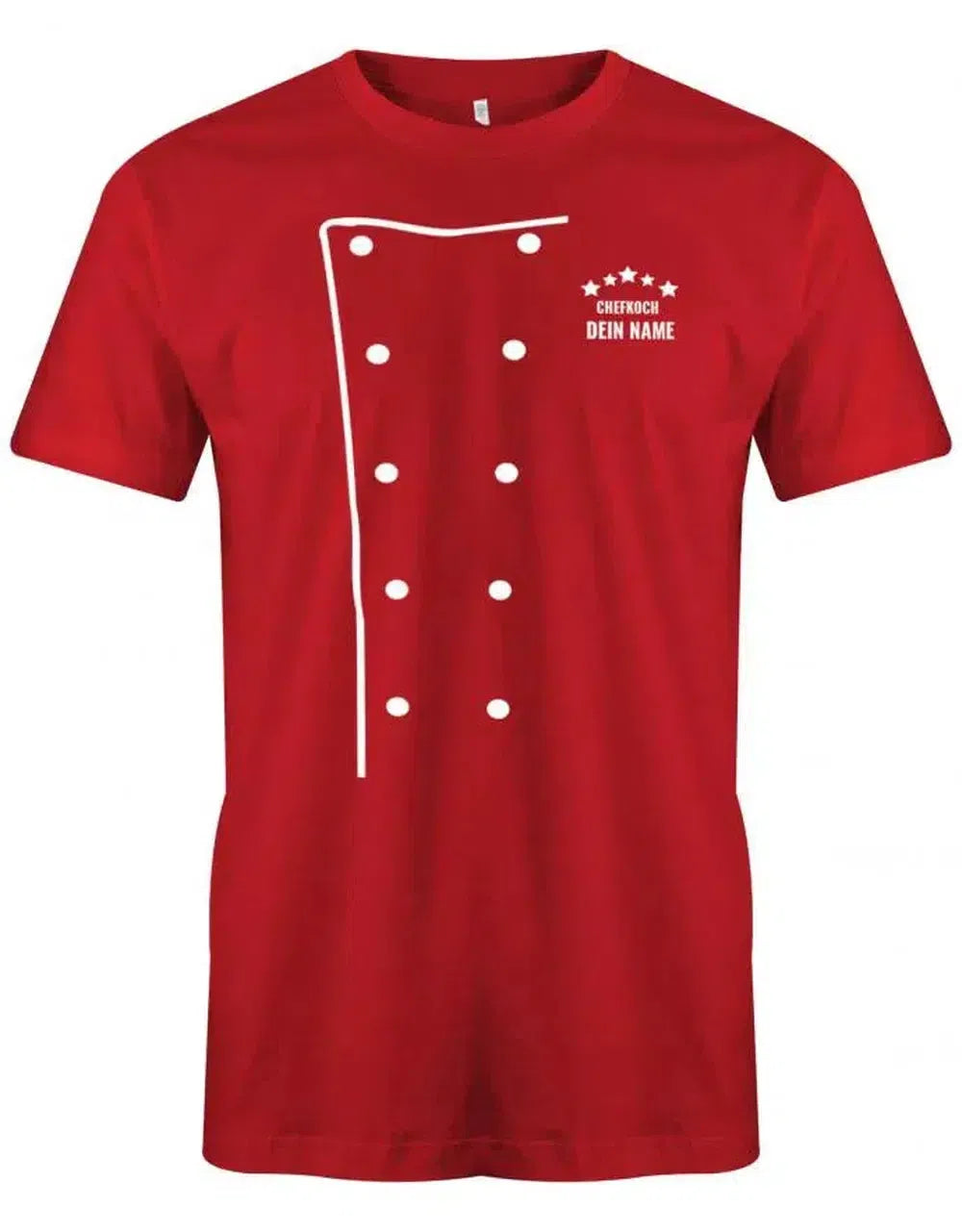 Unisex Kochshirt Mit Cross-Over Mantel – Lässiges T-Shirt Für Küche & Kneipe