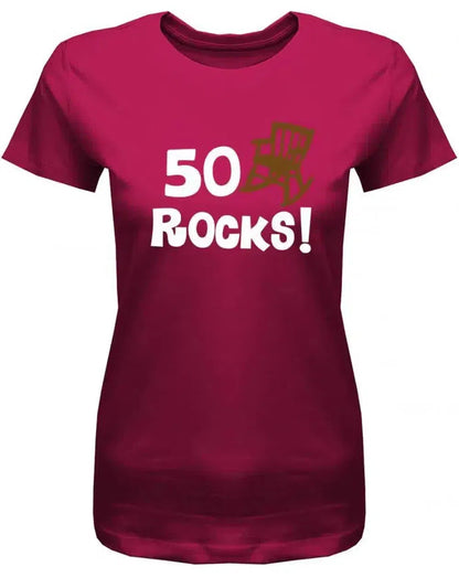 50 Rocks - Geburtstag - Damen T-Shirt