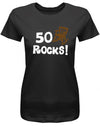 50 Rocks - Geburtstag - Damen T-Shirt - T-Shirt bedrucken mit lustigen Sprüchen bei - myShirtStore