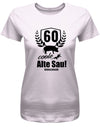 60 Coole Alte Sau personalisiert mit Name - 60 Geburtstag Shirt Frau - T-Shirt bedrucken mit lustigen Sprüchen bei - myShirtStore