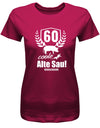 60 Coole Alte Sau personalisiert mit Name - 60 Geburtstag Shirt Frau - T-Shirt bedrucken mit lustigen Sprüchen bei - myShirtStore