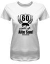 60 Coole Alte Sau personalisiert mit Name - 60 Geburtstag Shirt Frau - T-Shirt bedrucken mit lustigen Sprüchen bei - myShirtStore