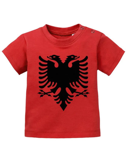Albanien Flagge Adler - Albania Fan - EM WM - Baby T-Shirt