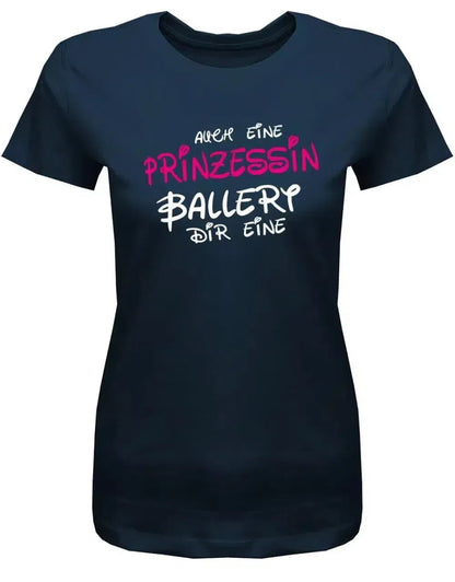 Auch eine Prinzessin ballert dir eine - Comic Fun T-Shirt - Damen T-Shirt