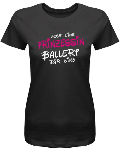 Auch eine Prinzessin ballert dir eine - Comic Fun T-Shirt - Damen T-Shirt