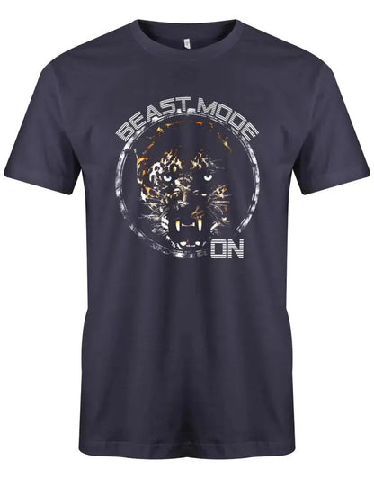 Beast Mode On - Leopard - Bodybuilder - Herren T-Shirt