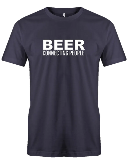 Beer connecting people Herren T Shirt