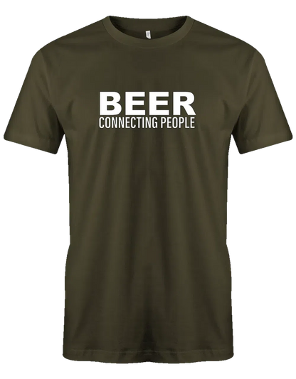 Beer connecting people Herren T Shirt